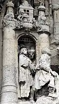 La Neuville church, 15th century, detail