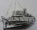 Lady of Mann returning to Douglas, 9 March 1946, following her war service.