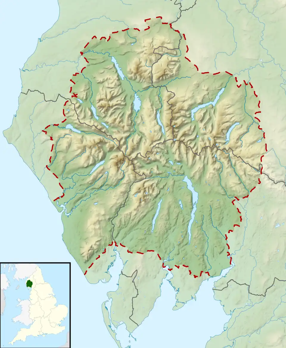 Gummer's How is located in the Lake District