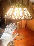 Vintage lamp at Lanterman.