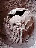 Burial 26 - Decapitation and amputated hands.
