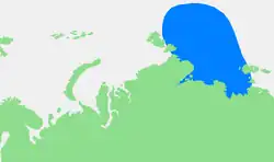 Location of the Laptev Sea