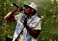 Lathan Warlick performs on the Woods stage at Alive 2023