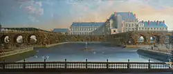 Château de Lunéville, vue du Rocher. c. 1760