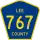 County Road 767 marker