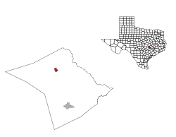 Location of Lexington, Texas