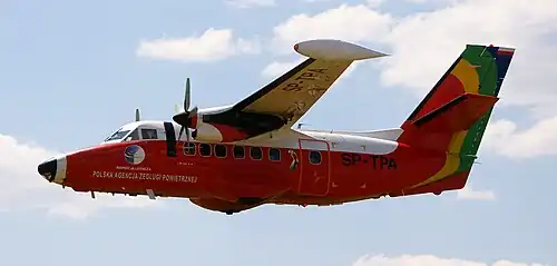 Image 14 Let L-410 Turbolet Photo: Łukasz Golowanow The Let L-410 Turbolet is a twin-engined short-range transport aircraft, manufactured by the Czech aircraft manufacturer LET, mostly used for passenger transport. The L-410 first flew in 1969, and with more than 1100 produced, is the most popular 19-seat plane in history. More selected pictures
