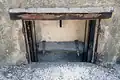 Levant Battery, after removal of gun in the 1970s, shell hoist