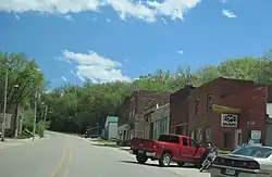 Street scene in Linn Grove