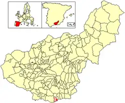 Location of Castell de Ferro
