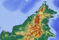 Image 65The topography of Malaysian Borneo. (from Geography of Malaysia)