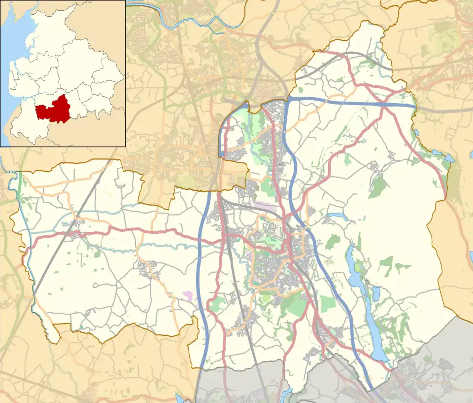 Withnell Fold is located in the Borough of Chorley