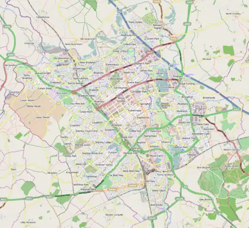 Central Milton Keynes shopping centre is located in Milton Keynes