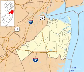 Sandy Hook Light is located in Monmouth County, New Jersey