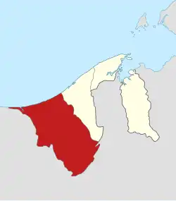 Location of Belait District