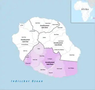 Location within Réunion