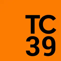 Logo of Ecma International Technical Committee 39 who is responsible for maintaining the standard
