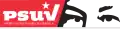 Variation of the official logo featuring Hugo Chávez's eyes