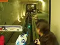 A Transit vehicle in the tunnel section