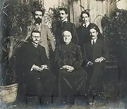 Duchesne, as Director of the École française de Rome, with his students