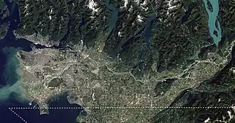 Core area of the Lower Mainland