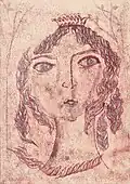 "Allegory of Spring", 1972, 30×21, paper, oil, monotype