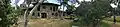 Panorama of the front of the house.