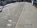 Traffic lane made of St. Gotthard granite.