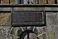 Commemorative plaque to John Alistair Erskine Cunningham Jr