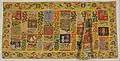 Chinese Buddhist priest's silk robe with various Buddhist symbols