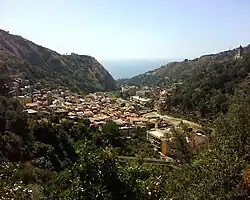 panoramic view of the upper Giampilieri