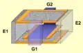 Inner construction of a X2Y capacitor