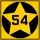 Trunk Highway 54 marker