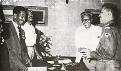 Image 54M.S. Rumagesan, Silas Papare, N.L.Suwages, Soegoro Atmoprasodjo&nbsp;[id], and A.H. Nasution in Putra-putra Irian Barat ('Sons of Irian Barat') Conference in Cibogo Bogor, 14–15 April 1961 (from Western New Guinea)