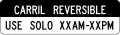 R3-9a Reversible lane control, use only X AM to X PM