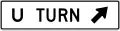 R3-24b U turn (diagonal right arrow) (used at jug handles)