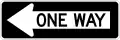 R6-1L One way (left)