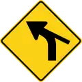 W1-10cL Curve with tangent from side (left)