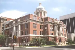 J. Taylor Phillips Bibb County Courthouse in Macon. Judge Phillips '55, served as State Court judge from 1964-12 and earlier served in the Georgia House of Representatives (1959–62) and Georgia State Senate (1963-64). The building was named in his honor in 2012.