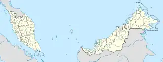 Tangkak District is located in Malaysia
