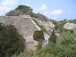 Scarp and ditch