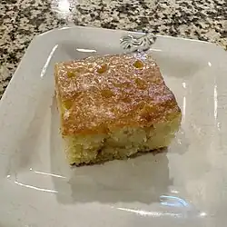 Slice of malva pudding