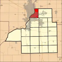 Location in Tazewell County