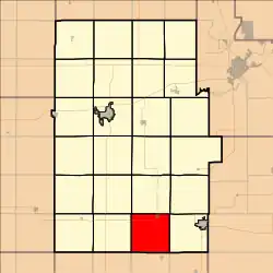 Location in Dickinson County