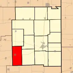 Location in Edgar County