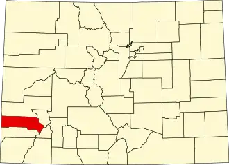 State map highlighting San Miguel County
