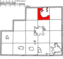 Location of Brunswick Hills Township, Ohio