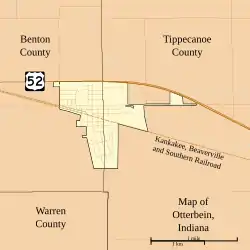 Map of Otterbein