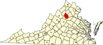 State map highlighting Madison County