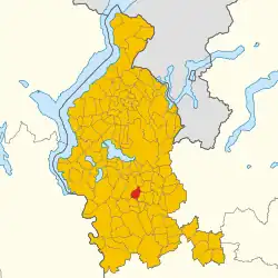 Albizzate in the province of Varese